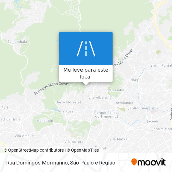 Rua Domingos Mormanno mapa