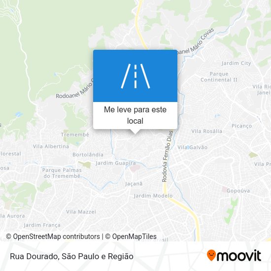 Rua Dourado mapa