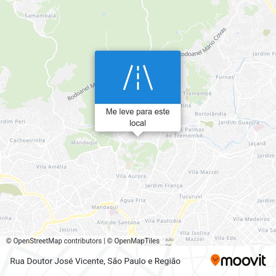 Rua Doutor José Vicente mapa