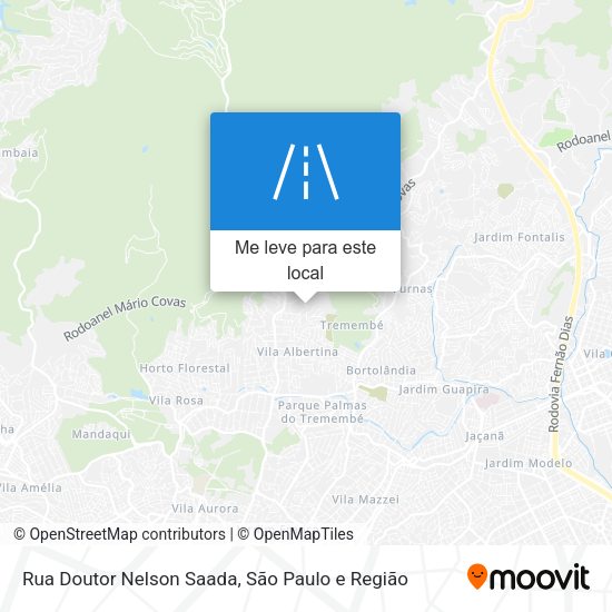 Rua Doutor Nelson Saada mapa