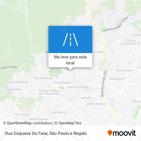 Rua Duquesa Do Faial mapa