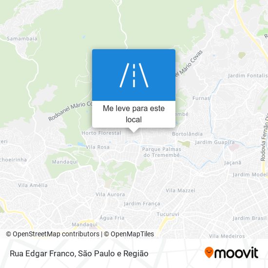 Rua Edgar Franco mapa