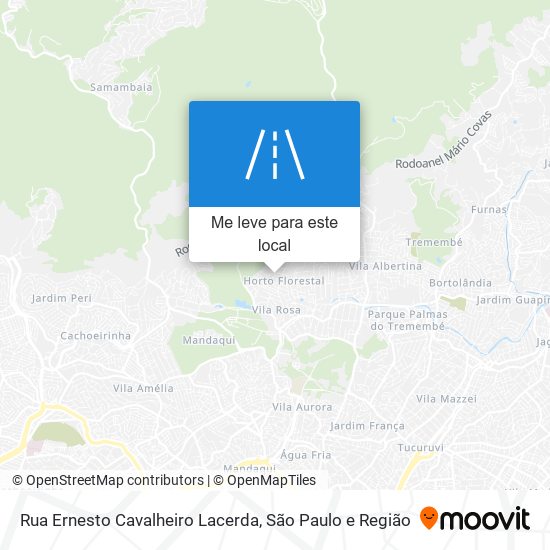 Rua Ernesto Cavalheiro Lacerda mapa