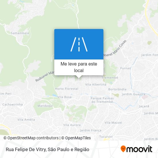 Rua Felipe De Vitry mapa