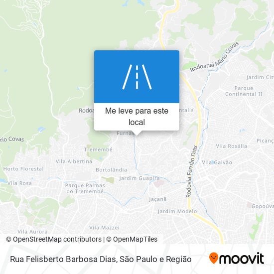 Rua Felisberto Barbosa Dias mapa