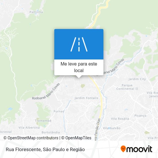 Rua Florescente mapa
