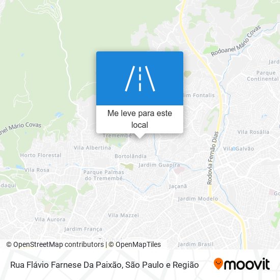 Rua Flávio Farnese Da Paixão mapa