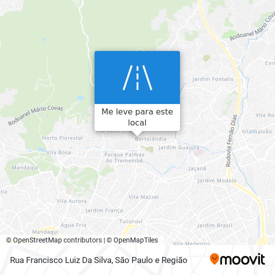 Rua Francisco Luiz Da Silva mapa