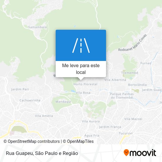 Rua Guapeu mapa