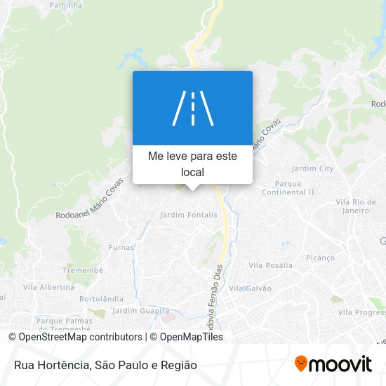 Rua Hortência mapa