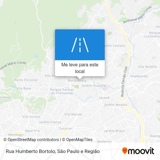 Rua Humberto Bortolo mapa