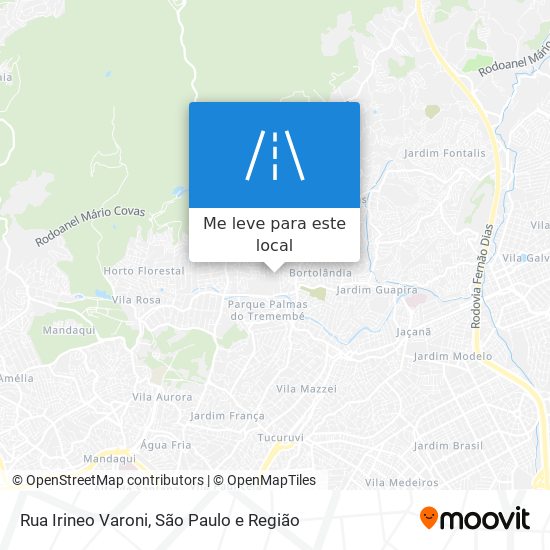 Rua Irineo Varoni mapa