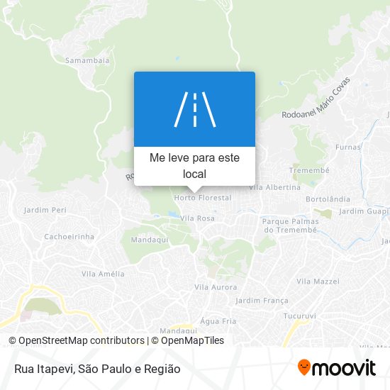 Rua Itapevi mapa