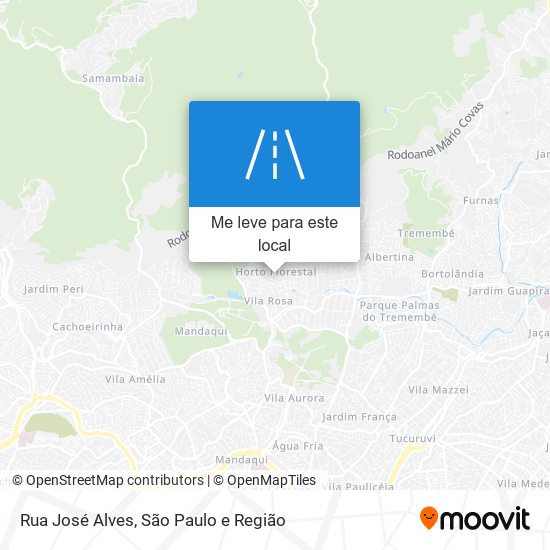 Rua José Alves mapa