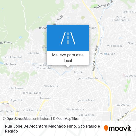 Rua José De Alcântara Machado Filho mapa
