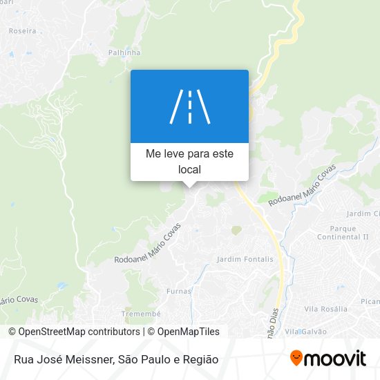 Rua José Meissner mapa
