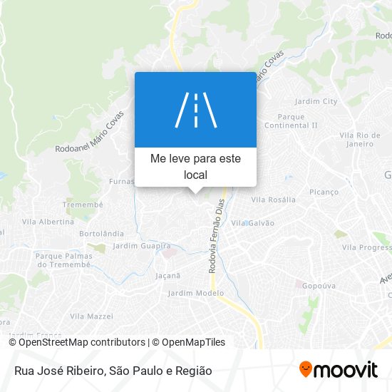 Rua José Ribeiro mapa