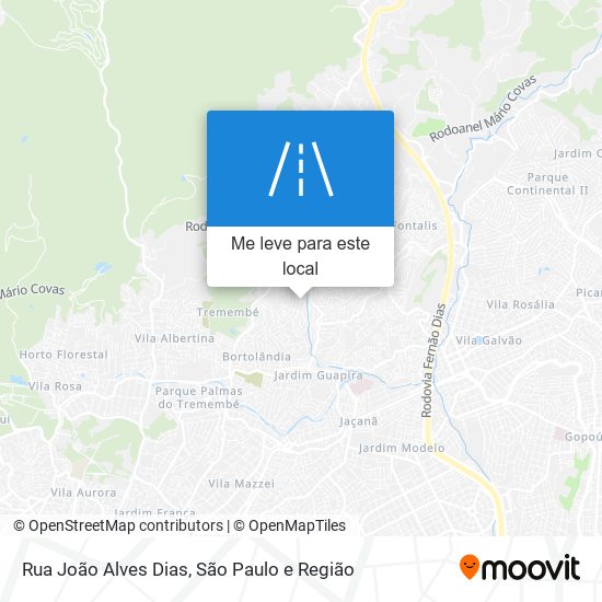 Rua João Alves Dias mapa