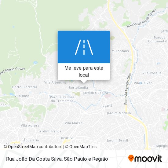 Rua João Da Costa Silva mapa