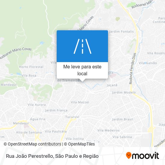 Rua João Perestrello mapa