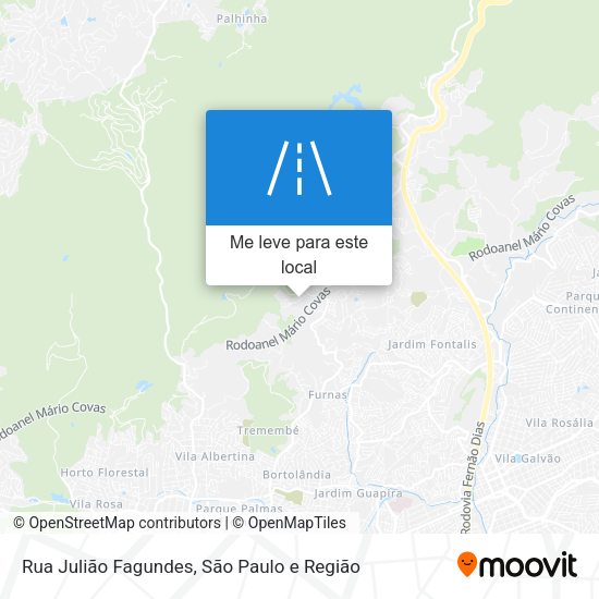 Rua Julião Fagundes mapa