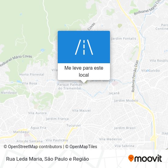 Rua Leda Maria mapa