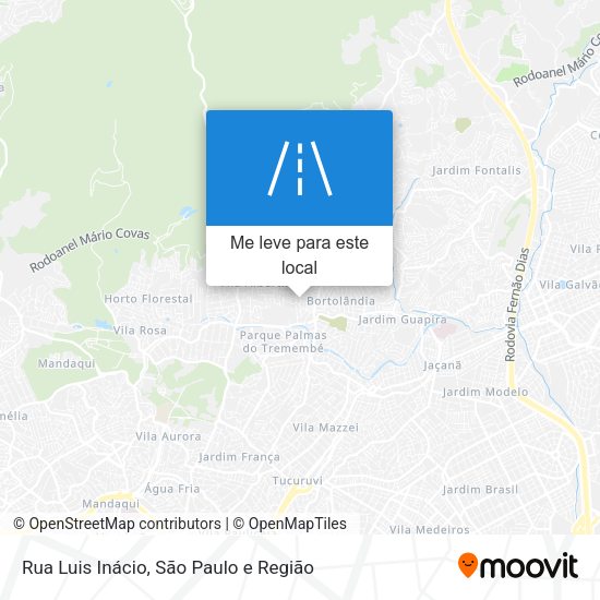 Rua Luis Inácio mapa
