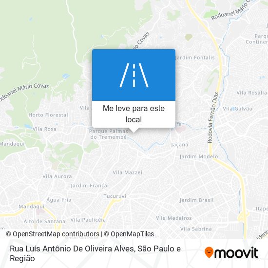 Rua Luís Antônio De Oliveira Alves mapa