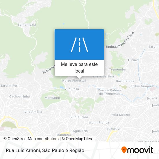 Rua Luís Arnoni mapa