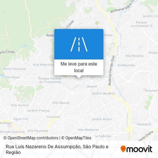 Rua Luís Nazareno De Assumpção mapa