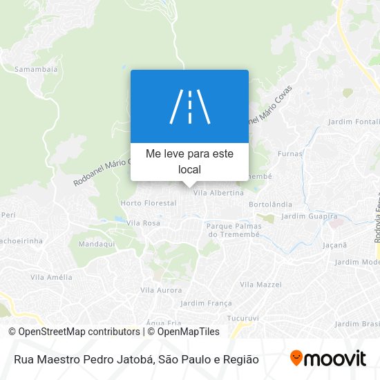 Rua Maestro Pedro Jatobá mapa