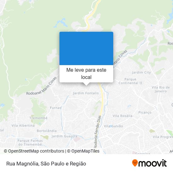 Rua Magnólia mapa