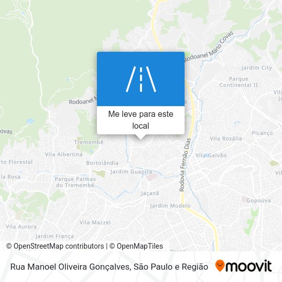 Rua Manoel Oliveira Gonçalves mapa