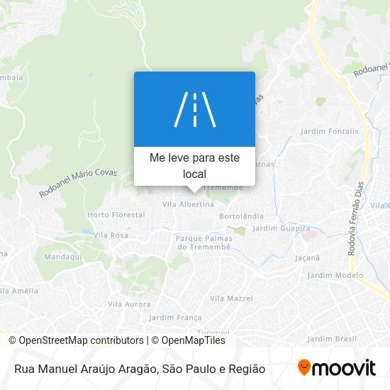 Rua Manuel Araújo Aragão mapa