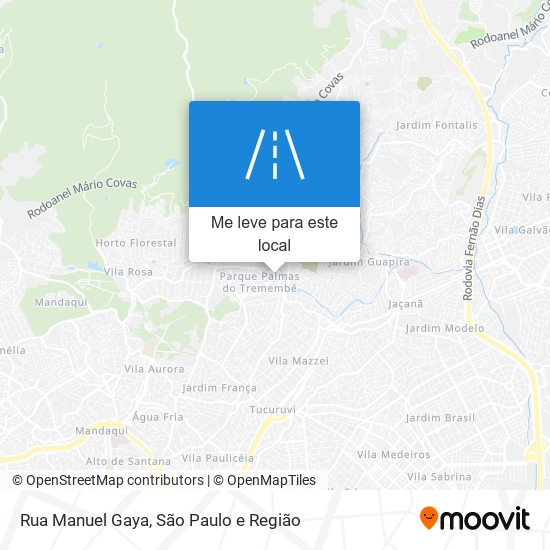 Rua Manuel Gaya mapa