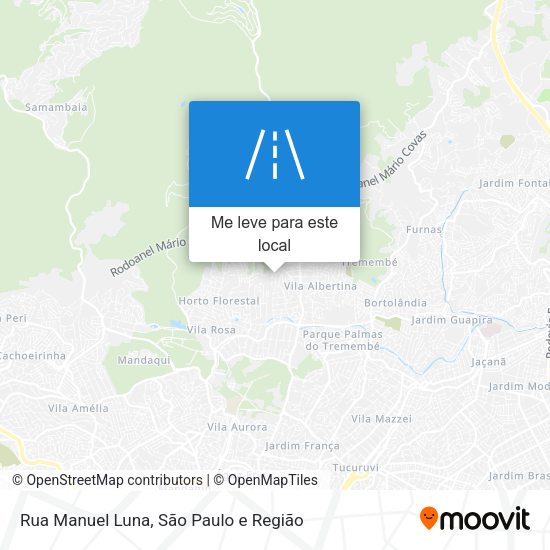 Rua Manuel Luna mapa