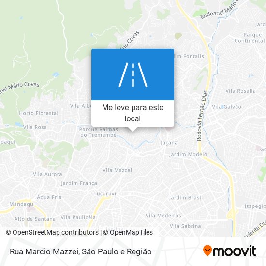 Rua Marcio Mazzei mapa