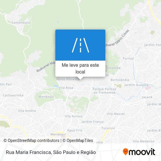 Rua Maria Francisca mapa