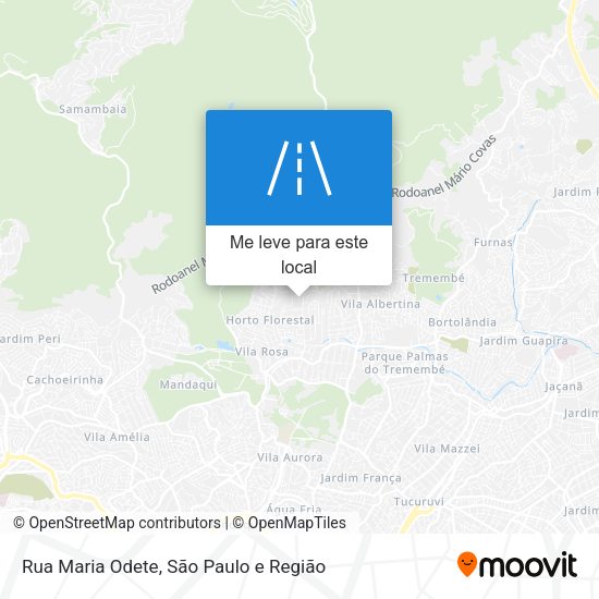 Rua Maria Odete mapa