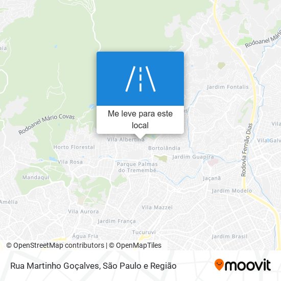 Rua Martinho Goçalves mapa
