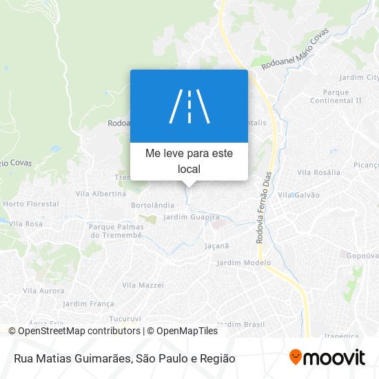 Rua Matias Guimarães mapa