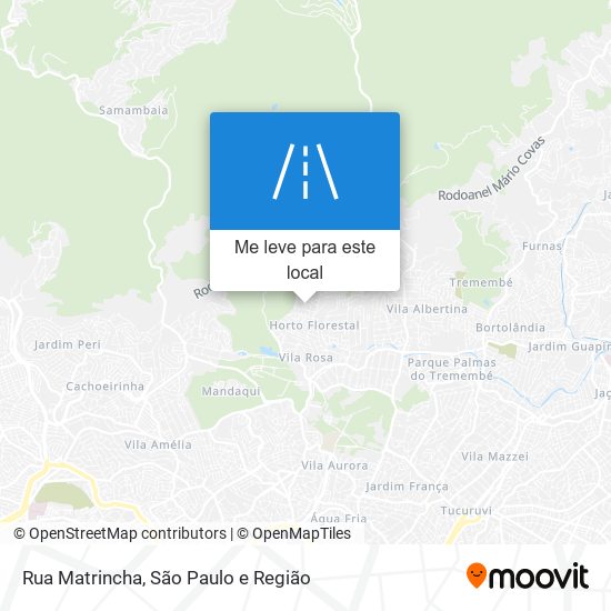 Rua Matrincha mapa