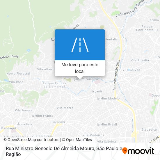 Rua Ministro Genésio De Almeida Moura mapa