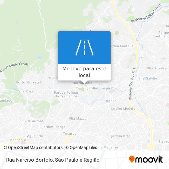 Rua Narciso Bortolo mapa