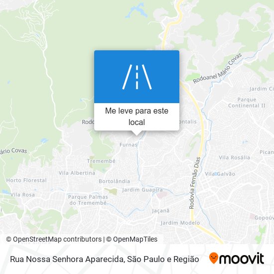 Rua Nossa Senhora Aparecida mapa