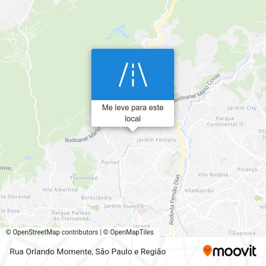 Rua Orlando Momente mapa