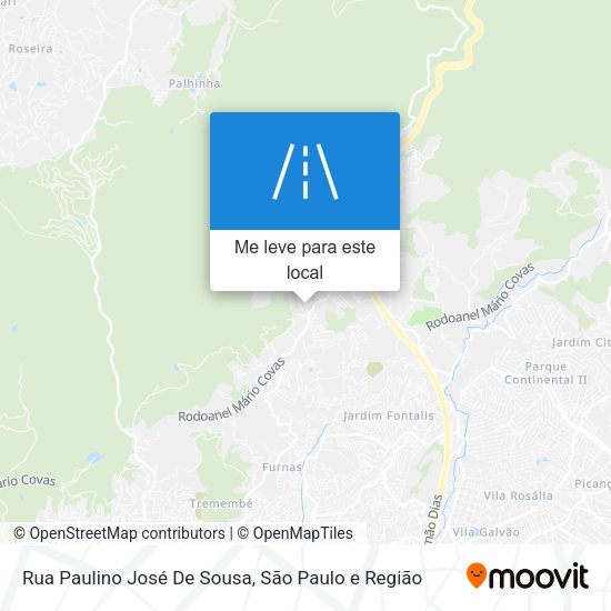 Rua Paulino José De Sousa mapa