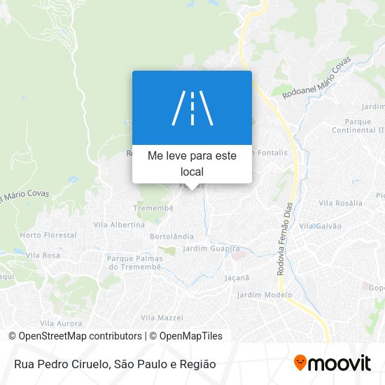 Rua Pedro Ciruelo mapa