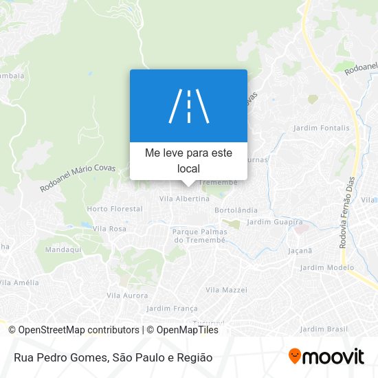 Rua Pedro Gomes mapa