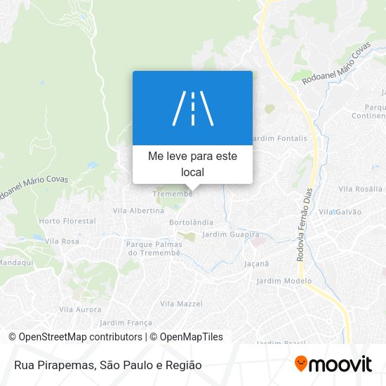 Rua Pirapemas mapa